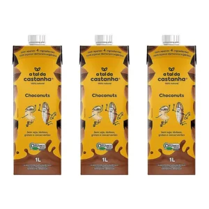 Kit 3x: Leite Vegetal Choconuts Orgânico a Tal da Castanha 1l