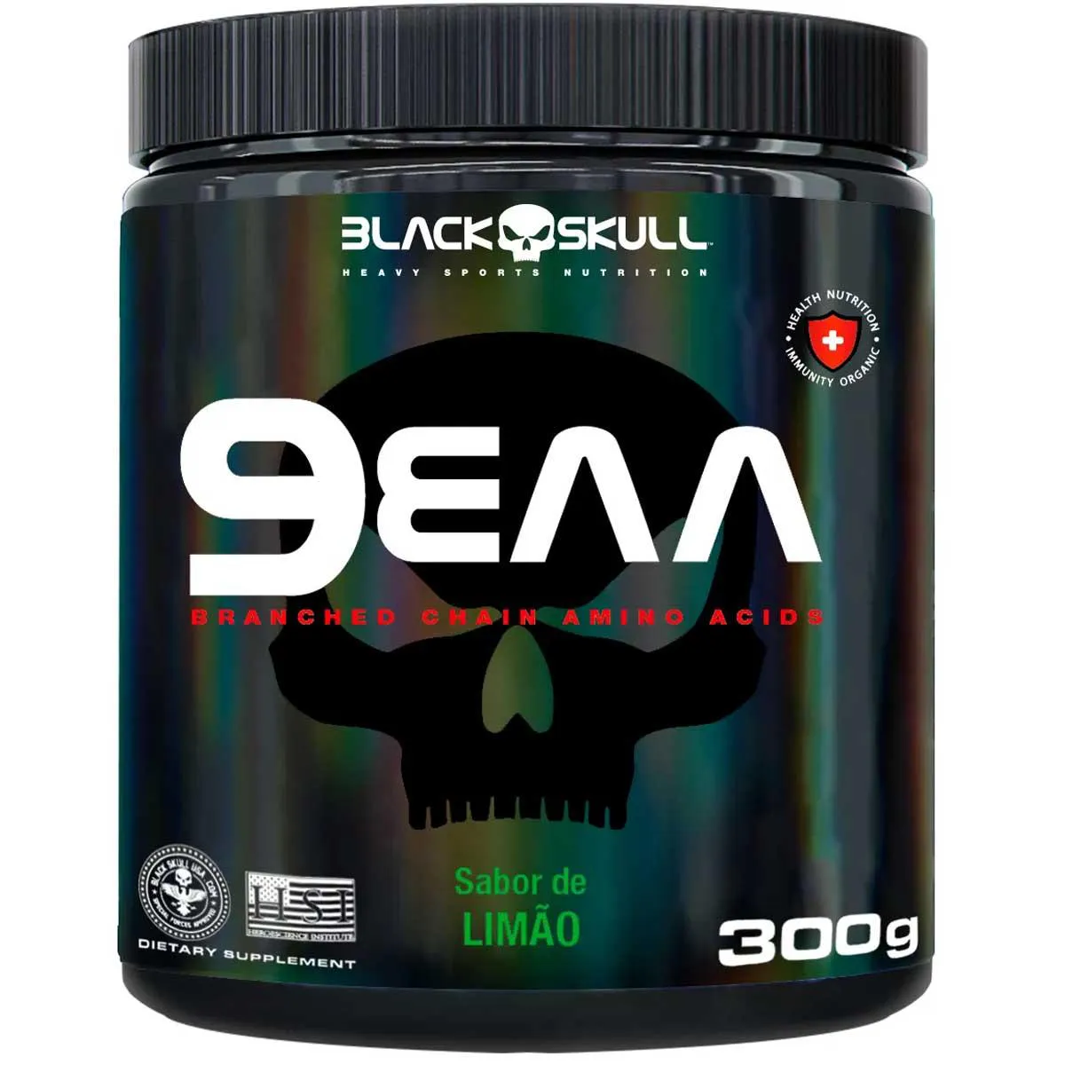 Eaa Suplemento Eaa 9 Aminoácidos 300g Limão Black Skull