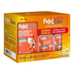 Flexitrex Colágeno com 60 cápsulas – Oferta Especial! Compre e Ganhe 20 cápsulas