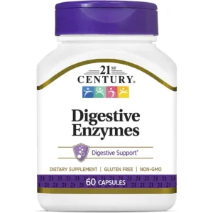 Enzimas Digestivas 60 Capsulas 21st Century