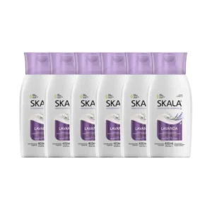 Kit 6 Loção Creme Hidratante Corporal Lavanda Vegano Skala