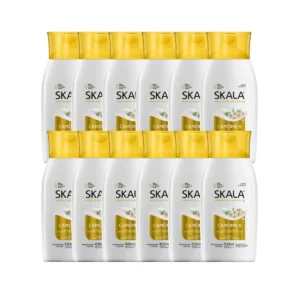 Kit 12 Loção Creme Hidratante Corporal Camomila Vegano Skala