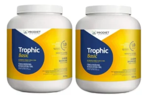 2 Potes de Trophic Basic 800g Dieta Enteral Prodiet Baunilha