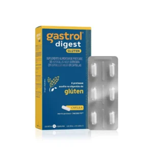 Enzima Digestiva Protease Gastrol Digest Glúten 6 Cápsulas