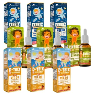 3X FERRIX FERRO + 3X D TRIX VITAMINA D3 – 3X ZINTRIX ZINCO