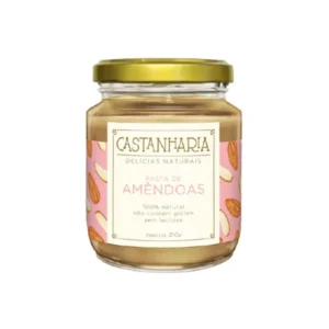 KIT 2X: PASTA DE AMêNDOAS ZERO AçúCAR VEGAN CASTANHARIA 210G