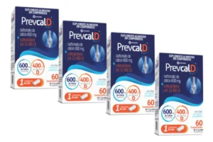 4x Prevcal D Massime 600mg Calcio + 400ui Vitamina D – 60 comprimidos