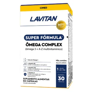 Ômega 3 + A-Z Multivitamínico Lavitan Ômega Complex 30 Cápsulas