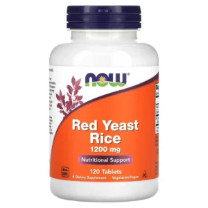ARROZ DE LEVEDURA VERMELHA 1200MG 120 TABLETES – NOW FOODS