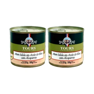 Kit 2x: Atum Sólido com Alcaparras em Azeite Tours 255g