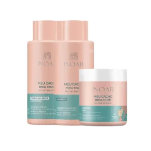 Kit Inoar Meu Cacho Meu Crush Shampoo 500ml + Condicionador 500ml + Máscara de Hidratação 500g