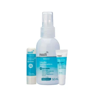 Kit Needs Beauty Spray Restaurador D-Pantenol Pele e Cabelo 50ml + Protetor Labial Hidratante FPS 60 Beauty D-Pantenol 4g + Regenerador Labial Hidratante Beauty D-Pantenol 7,5ml