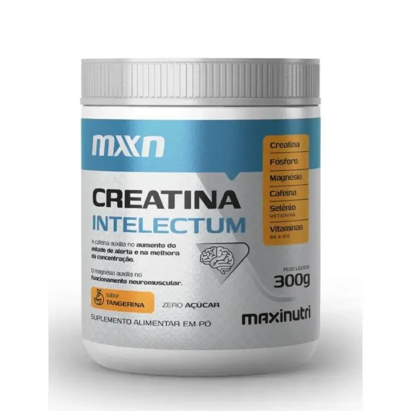 Creatina Intelectum Mxn – com Cafeina (300g) – Sabor: Tangerina
