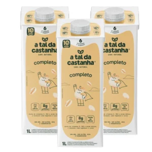 3X Bebida Vegetal Completo a Tal da Castanha 1 Litro