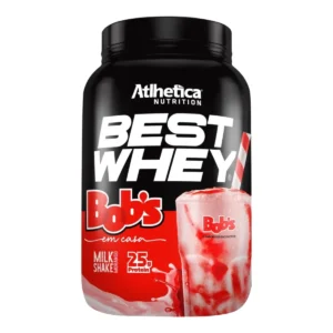 Whey Protein Best Whey Atlhetica Nutrition Milkshake de Morango Bob’s 900g