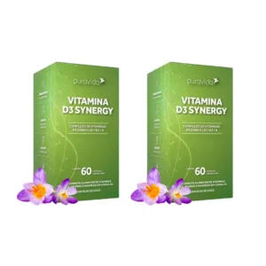Vitamina D3 Synergy Kit com 2 – 60 Caps – Puravida