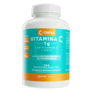 Vitamina C C-Triple Tripla Ação 1g 100 comprimidos