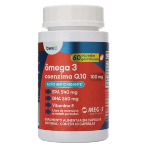Ômega 3 bwell + Coenzima Q10 + Vitamina E 60 cápsulas