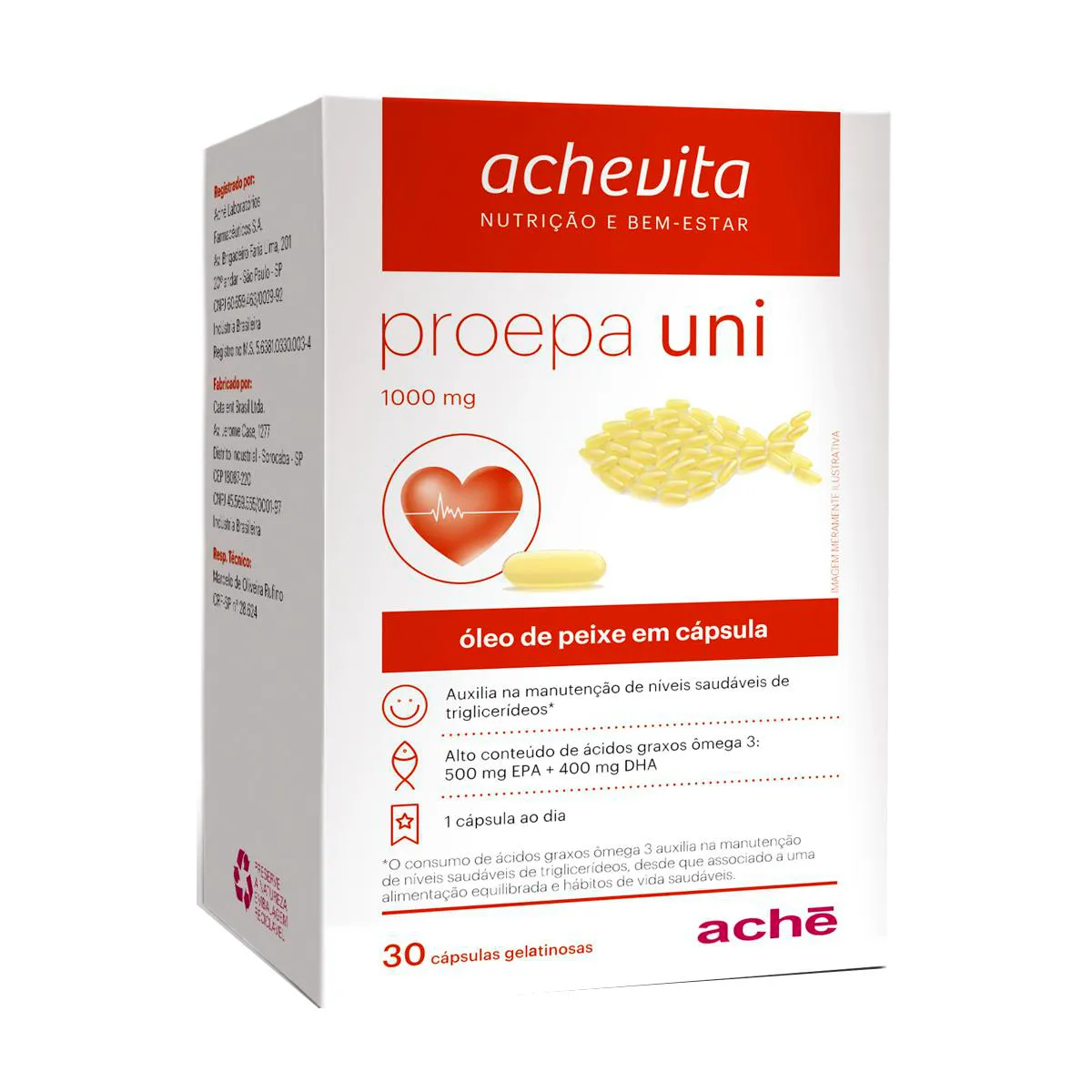 Ômega 3 Proepa Uni 1000mg – 30 cápsulas