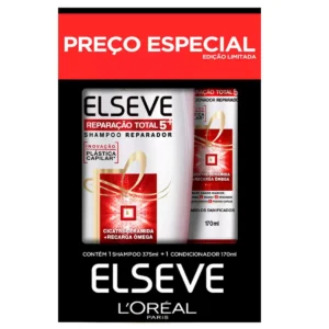 Kit L’Oréal Paris Reparação Total 5 Shampoo 375ml + Condicionador 170ml