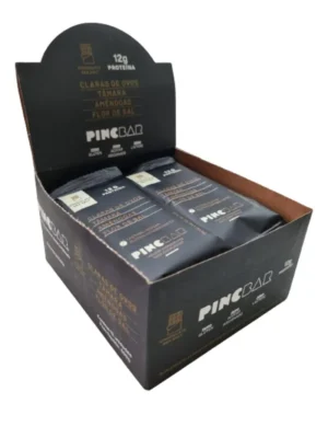 Barra de Proteína Chocolate Sea Salt Sem Açúcar 50g Pincbar 12 unidades