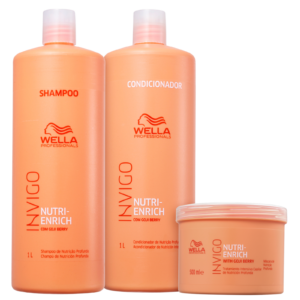 Kit Wella Professionals Invigo Nutri-Enrich Salon Trio (3 Produtos)