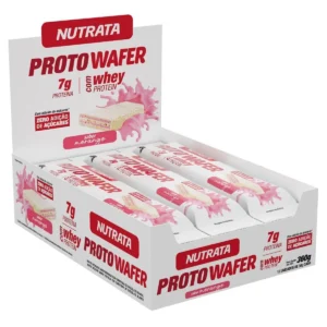 Proto Wafer – 12 Unidades de 30G Morango – Nutrata