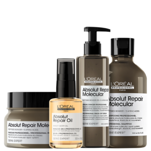 Kit L’Oréal Professionnel Absolut Repair Molecular + Repair Oil (4 Produtos)