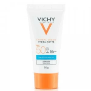 Vichy Capital Soleil Hydra-matte Protetor Solar Facial Fps 50 sem Cor 30g