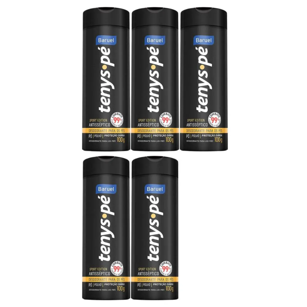 Kit C5 Desodorante Pés Sport Edition 100g Tenys Pé Baruel