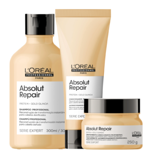 Kit L’Oréal Professionnel Serie Expert Absolut Repair Gold Quinoa + Protein Trio (3 Produtos)