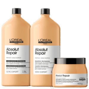 Kit L’Oréal Professionnel Serie Expert Absolut Repair Gold Quinoa + Protein Salon Trio (3 Produtos)