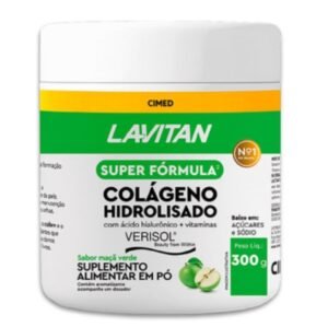 Lavitan Colágeno Hidrolisado Verisol 300 g Sabor Maçã Verde