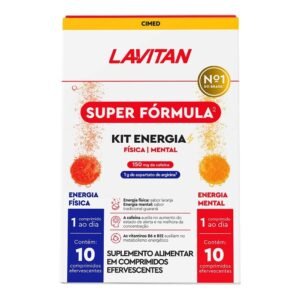 Lavitan Kit Físico e Mental 10 comprimidos efervescentes cada – Cafeína + Arginina