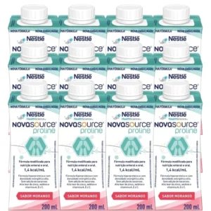 Nutrição Enteral E Oral Novasource Proline Morango 200Ml 12 Unidades