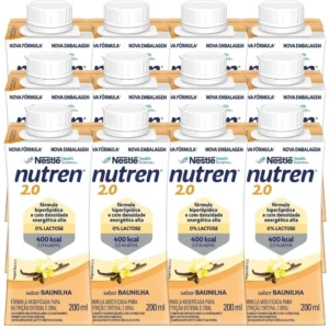 Nutrição Enteral E Oral Nutren 2.0 Baunilha 200Ml 12 Unidades