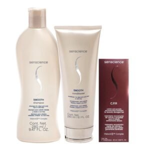 Kit Senscience Smooth – Shampoo 280ml + Condicionador 240ml + C.P.R 25ml